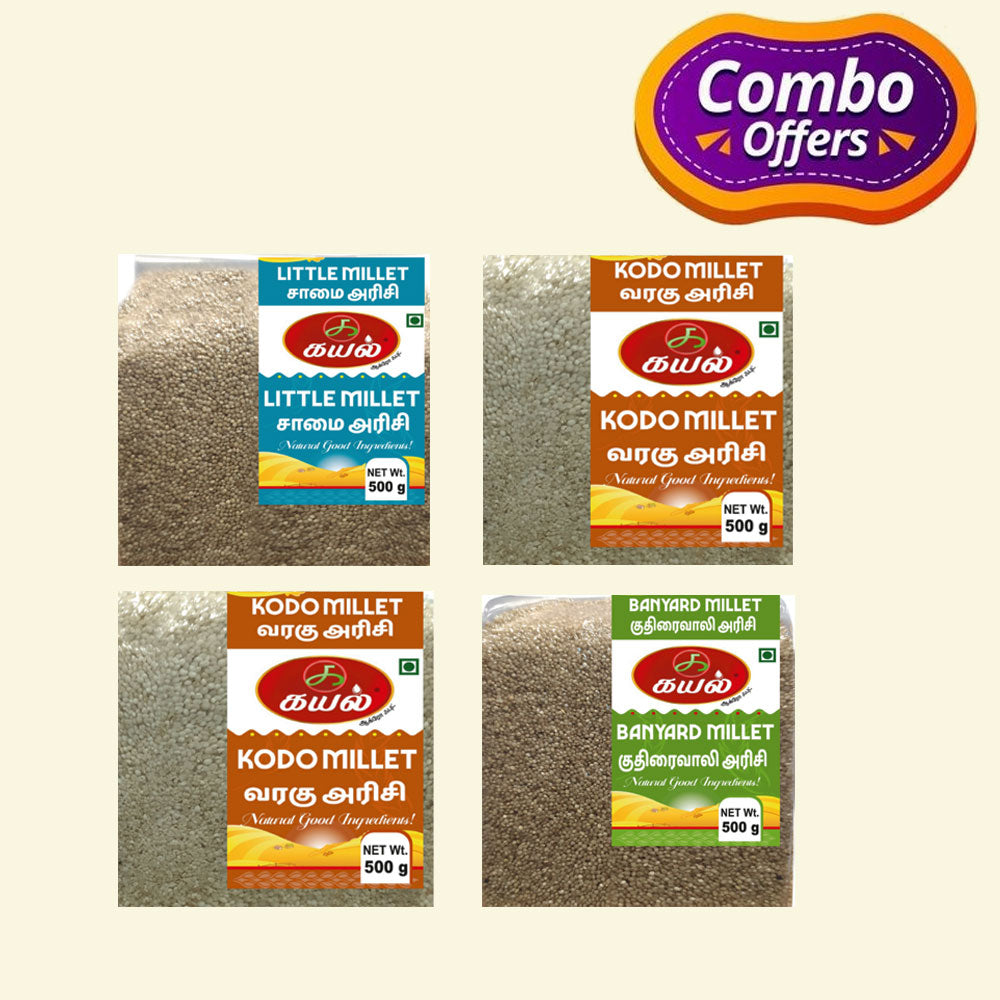 Millet Combo Offer (kodo, little, banyard) 