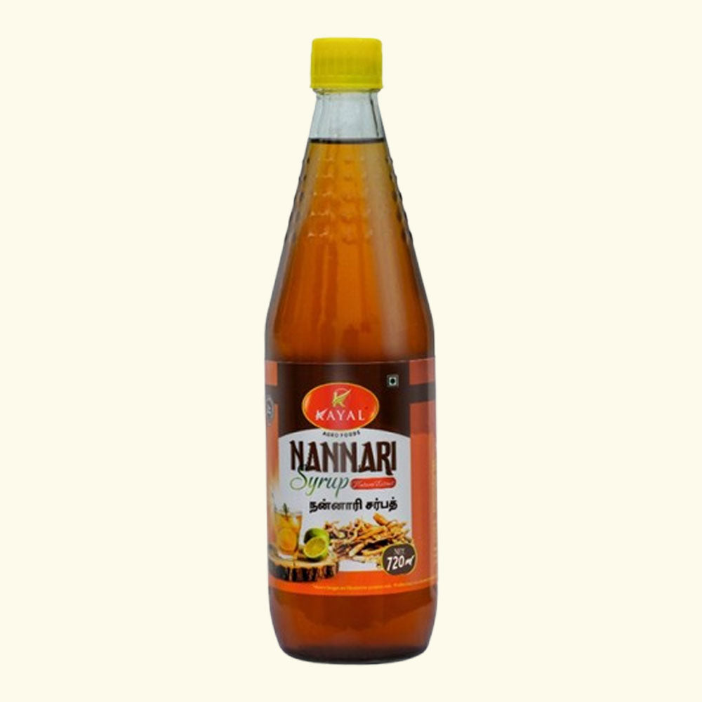 premium nannari syrup 720ml bottle packaging
