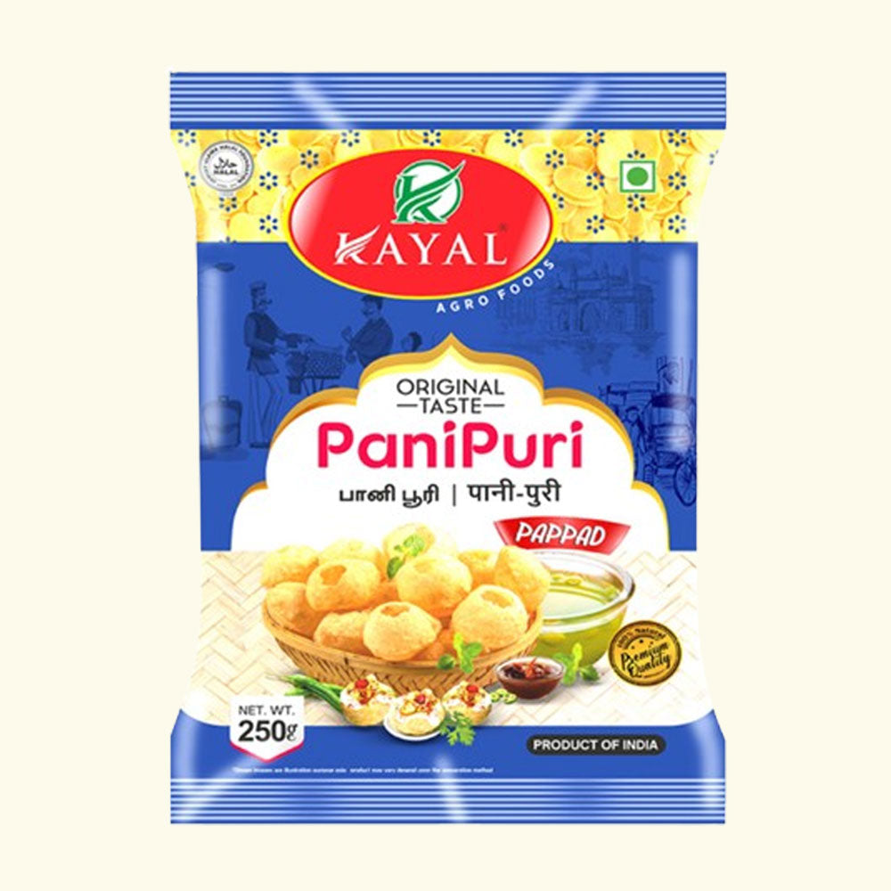 kayal original panipuri pappad packet 250g